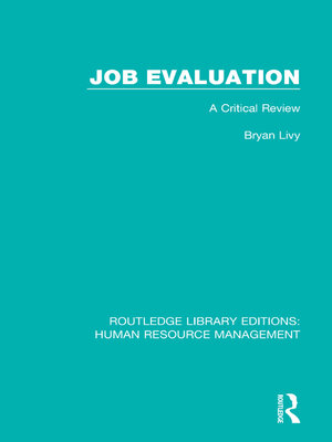cover image of Job Evaluation